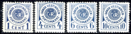 Antille-Danesi-F024 - 1902 - Y&T: Taxe N.1/4 (+/sg) - - Danemark (Antilles)