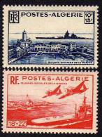 ALGERIE N° 273/74 XX Emis Au Profit Des Oeuvres Sociales De La Marine  La Paire  Sans Charnière, TB. - Unused Stamps