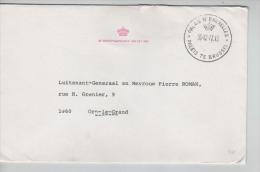 Lettre En Franchise Van De Grootmaarschalk Van Het Hof C.Palais De Bruxelles En 1977 PR1070 - Franchise