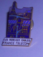 Pin's France Télécom / Les Réseaux Cablés (signé Fraisse) - France Telecom