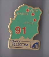 Pin´s France Télécom / Viry, Massy Et Evry 91 - France Telecom