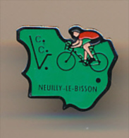 Pin's, Sports, Cyclisme : C.C.V. NEUILLY-LE-BUISSON (61, Orne) Club De Vélo - Radsport