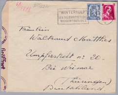 Belgien 1941-11-5 Antwerpen Zensur-Brief Nach Umpferstedt Bei Weimar - Covers & Documents