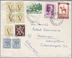 Belgien 1954-4-23 Bruxelles Brief Nach Hechingen DE - Storia Postale