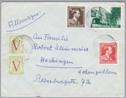 Belgien 1954-8-23 Bruxelles Brief Nach Hechingen DE - Storia Postale