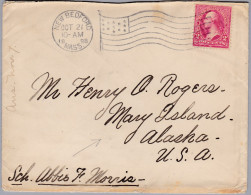 USA 1898-10-21 New-Bradford Mass.Brief Nach Alaska - Cartas & Documentos