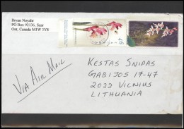 CANADA Postal History Letter Brief CA 011 Flora Plants Flowers Air Mail - Lettres & Documents