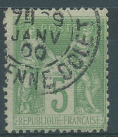 Lot N°26046   N°102, Oblit Cachet à Date à Déchiffrer - 1898-1900 Sage (Type III)
