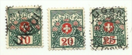 1910 - Svizzera S45 + S47/48 Segnatasse C3519 - Portomarken