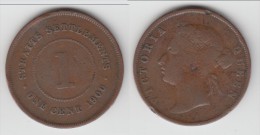 **** STRAITS SETTLEMENTS - BRITISH COLONY - 1 CENT 1900 VICTORIA **** EN ACHAT IMMEDIAT !!! - Colonie