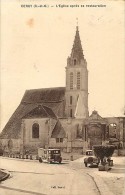 Val D´ Oise - P 481 - Cergy - Cergy Pontoise - L Eglise Apres Sa Restauration - Plan Voitures - Automobiles - - Cergy Pontoise
