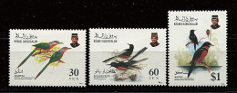 Brunei ** N° 463 à 465 - Oiseaux (II) - Brunei (1984-...)