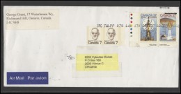 CANADA Postal History Cover Brief CA 043 Science Technology Health Care Air Mail - Covers & Documents