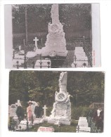 TWO POSTCARDS BOTH OF CAISTER LIFEBOAT LIFEBOATMEN'S MEMORIAL Showing The GRAVE NR GREAT YARMOUTH MACABRE  DEATH RELATED - Otros & Sin Clasificación