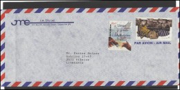 CANADA Postal History Cover Brief CA 047 Literacy Campaign Holocaust Judaica Air Mail - Storia Postale