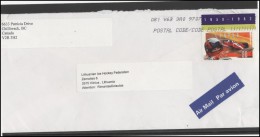 CANADA Postal History Cover Brief CA 048 Racing Gilles Villeneuve Air Mail - Covers & Documents