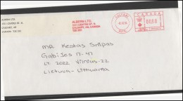 CANADA Postal History Cover Brief CA 050 Meter Mark Machine Cancellation - Cartas & Documentos