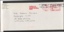 CANADA Postal History Cover Brief CA 051 Meter Mark Machine Cancellation - Cartas & Documentos