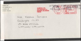 CANADA Postal History Cover Brief CA 051 Meter Mark Machine Cancellation - Storia Postale