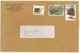 CANADA Postal History Cover Brief CA 064 Dinosaurs Fish - Lettres & Documents