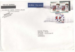 CANADA Postal History Cover Brief CA 065 Christmas Air Mail - Lettres & Documents