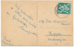 19?? Fantasiekaart Met PZ 678A Van St Huybrechtslille Naar Heppen Zie Scan(s) - Covers & Documents