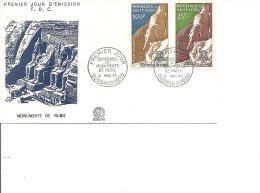 Egyptologie -Monuments De Nubie ( FDC De Haute-Volta De 1964 à Voir) - Aegyptologie