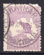 Australia 1915 Kangaroo 9d Violet 3rd Watermark MEEKATHARRA, WA Used - Corner - Gebruikt