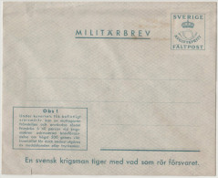 SVEZIA - SWEDEN - SVERIGE - MILITÄRBREV FÄLTPOST - Entier Postal - Postal Stationary - New - Militaire Zegels