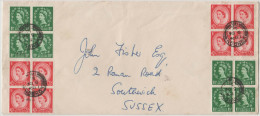 GB - Regno Unito - GREAT BRITAIN - 1962 - Very Special Block 4 X 4 - Viaggiata Da London Per Southwich - Lettres & Documents