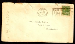 080273 Sc 104 - PAQUEBOT - SHANGHAI>PORT GIBSON VIA VICTORIA /7AM APR 20,1927/ BRITISH COLUMBIA [COVER DAMAGED] - Lettres & Documents