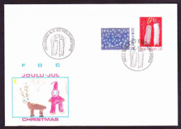 Finland - 1983 - FDC - Christmas, Childrens Drawings, - Cartas & Documentos