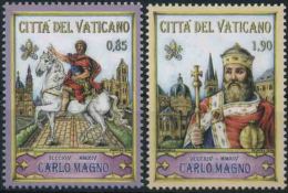 2014 Vaticano, Carlo Magno, Serie Completa Nuova (**) - Neufs