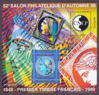 CNEP N°  28 De 1998 Bloc " Salon Philatélique Paris - Anniversaire Du Timbre - Cérès - CNEP