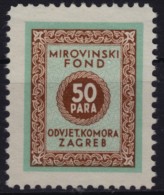 Yugoslavia Croatia - Revenue Stamp (lawyer Pension Salary Stamp) - 1930's  - Used - 50 P - Service