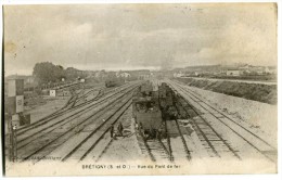 *** BRETIGNY Vue Du Pont De Fer - Animée Train Wagon (2 Scan) - Bretigny Sur Orge