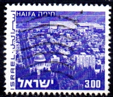 ISRAEL 1971 Landscapes - £3 Haifa  FU - Usados (sin Tab)