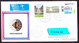 Netherlands On Air Mail Cover To South Africa - 1989 (1980) - Promotion Of Nature Preseves, Royal Dutch Swimming Federat - Cartas & Documentos