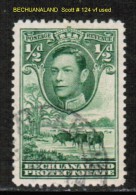 BECHUANALAND PROTECTORATE    Scott  # 124 VF USED - 1885-1964 Bechuanaland Protectorate