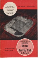 Official Football Programme MANCHESTER UNITED - SPORTING LISBON European Cup Winners Cup 1964 3rd Round RARE - Habillement, Souvenirs & Autres