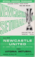 Official Football Programme NEWCASTLE UNITED - VITORIA SETUBAL INTER CITIES FAIRS CUP ( Pre - UEFA ) 1969 QUARTER FINAL - Uniformes Recordatorios & Misc