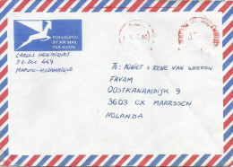Delcampe - Mozambique 1990 Maputo Universal “Automax” ,eter Franking EMA  Cover - Mosambik
