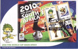 PERU 2010 FOOTBALL WORLD CUP - SOCCER FDC - 2010 – África Del Sur