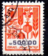 ISRAEL 1982  Agricultural Products  - 500s. - Red And Black   FU - Gebraucht (ohne Tabs)