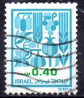 ISRAEL 1982  Agricultural Products  - 40a. - Blue And Green  FU - Used Stamps (without Tabs)
