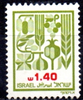 ISRAEL 1982 Agricultural Products 1s.40 - Green And Red MNG - Nuovi (senza Tab)