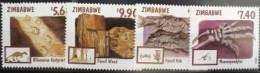 ZIMBABWE Fossile, Fossiles SERIE DE 4 VALEURS Emise En 1998. Mnh, ** - Prehistorisch