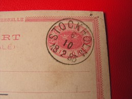 == Schweden Karte 1885 - Postal Stationery