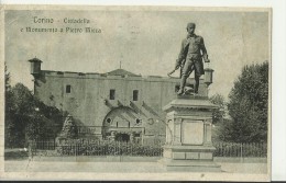 ITALY 1922 - VINTAGE POSTCARD TORINO :MONUMENTO A PIETRO MICCA  -VOLATA A ROSARIO-ARGENTINA W 2 FR.DA 40 CENT OBL TORINO - Altri Monumenti, Edifici