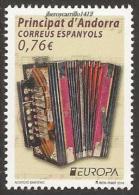 ANDORRA ESPAÑOLA / SPANISH ANDORRA - EUROPA 2014-TEMA ANUAL " INSTRUMENTOS MUSICALES NACIONALES"- SERIE De 1 V. - 2014